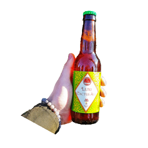 Beer Cactus Sticker by Lux Brewery