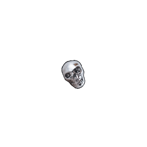 Skull Earring Sticker by SpiritAdornments