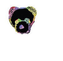 Rainbow Panda Sticker by Jessica