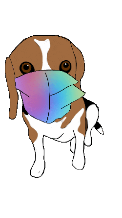 Stay At Home Beagle Sticker
