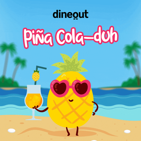 Pina Colada Summer GIF by Dineout