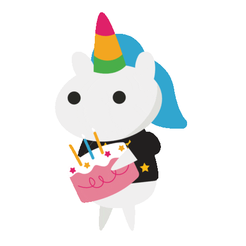 Cake Unicorn Sticker by Fave Indonesia