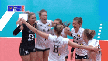 Happy Volleyball Nations League GIF by Volleyball World