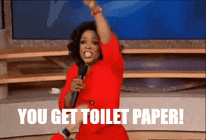 Toilet Paper Oprah GIF by MOODMAN