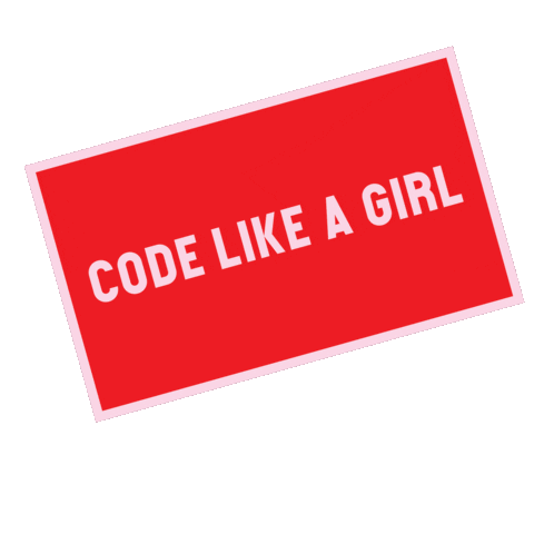 Code Like a Girl Sticker for iOS & Android | GIPHY