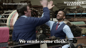 Label1TV fashion yes celebrate high five GIF