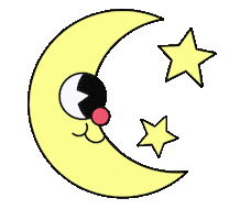 Halloween Moon Sticker by Yubia