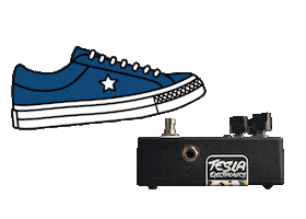 Converse Guitar Pedal Sticker By Gif
