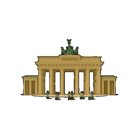 Brandenburger Tor Berlin Sticker by Jugendherberge