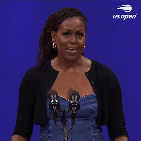 Michelle Obama Smh GIF by US Open