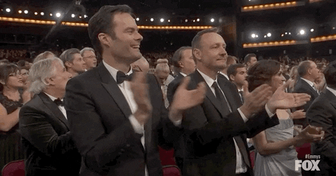 Bill Hader Clapping GIF by Emmys - Find & Share on GIPHY