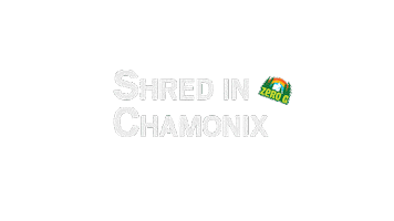 Chamonix Mont Blanc Riding Sticker by Zero G Chamonix