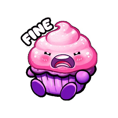 Angry Over It Sticker by Candy Kult Land