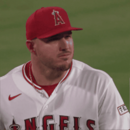 Mike Trout Smile GIF by Los Angeles Angels