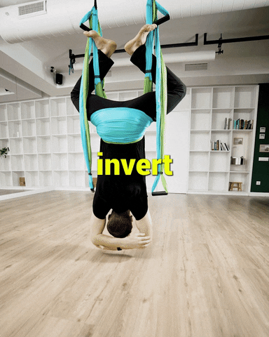 Hanging Upside Down GIF by YOGABODY
