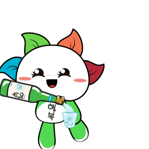 Happy Soju Indonesia Sticker