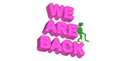 We Are Back Sticker by Activeescapes