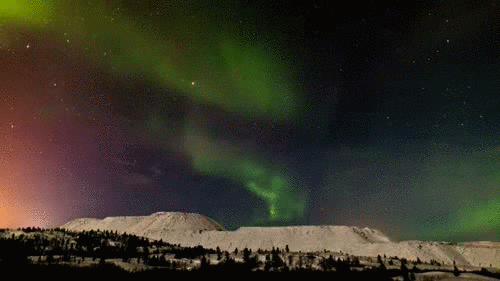 northern lights GIF