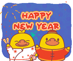 Celebrate Happy New Year GIF by FOMO Duck