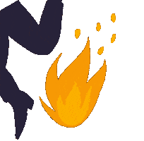 Fire Persian Sticker