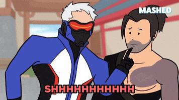 Animation Be Quiet GIF by Mashed