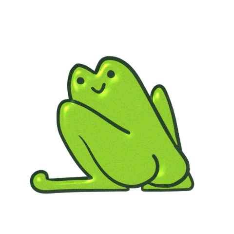 Frog Squish Sticker