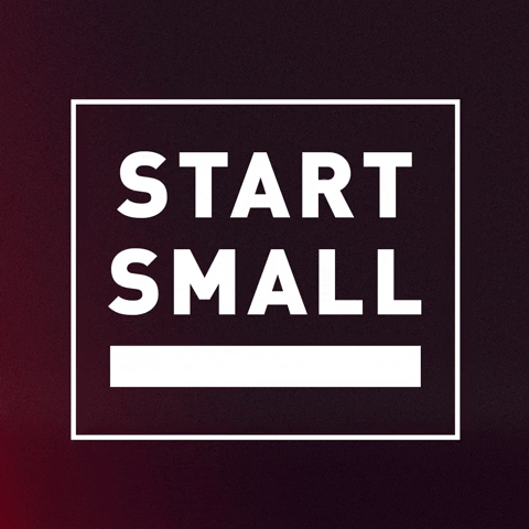 Stock image: Start small