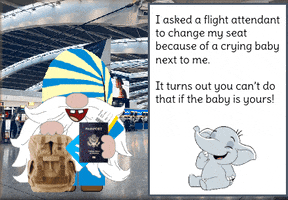 Leaving On A Jet Plane Gnome GIF