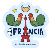Croissant France Sticker