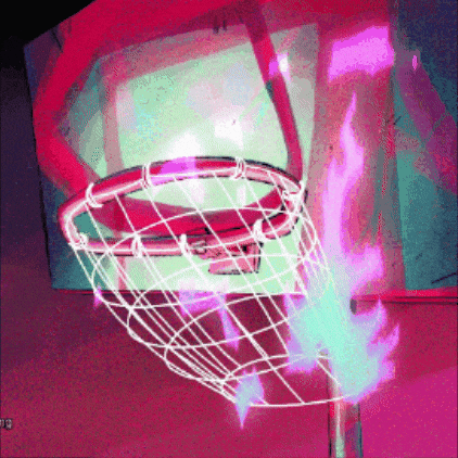On Fire Dunk GIF by chiara sgatti