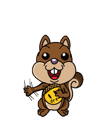 Squirrel Hello Sticker by Drew House