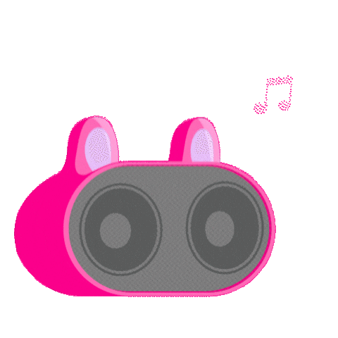 Pink Musica Sticker