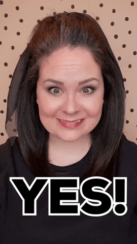 Oh Yeah Yes GIF by Katie Herwig Beauty