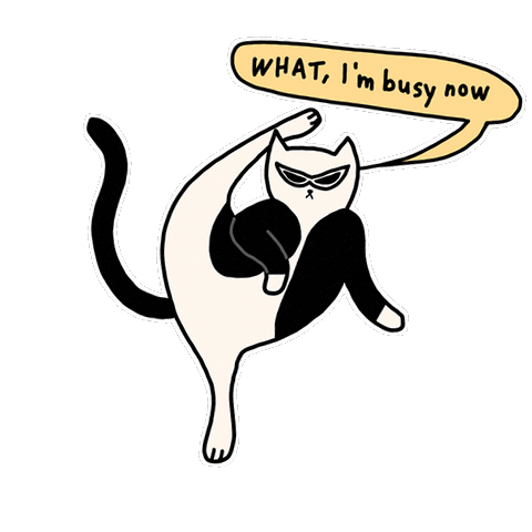 Go Away What Sticker by Rocketpong