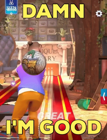Im Good Well Done GIF by Bowling Clash: New Legends