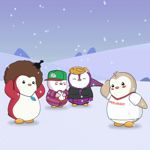 Snow Freezing GIF by Pudgy Penguins