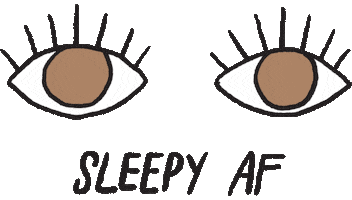 Tired Go To Sleep Sticker by heysleepybaby