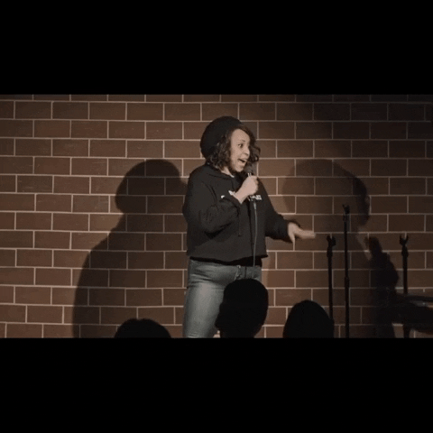 Stand Up Comedian GIF by Holly Logan