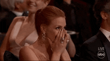 Jessica Chastain Reaction GIF by The Academy Awards
