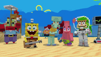 Spongebob Squarepants Celebration GIF by Minecraft