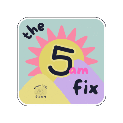 Early Mornings Sticker by Brave Little Baby