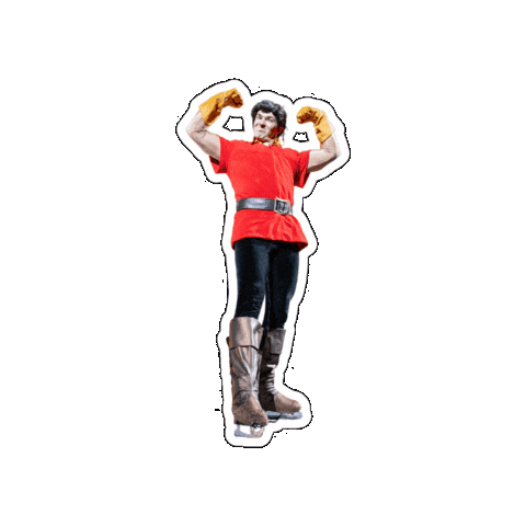 Beauty And The Beast Muscles Sticker by Disney On Ice