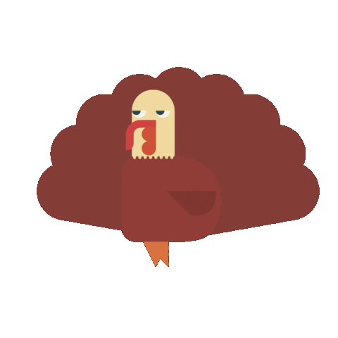 Thanksgiving Day Bird Sticker