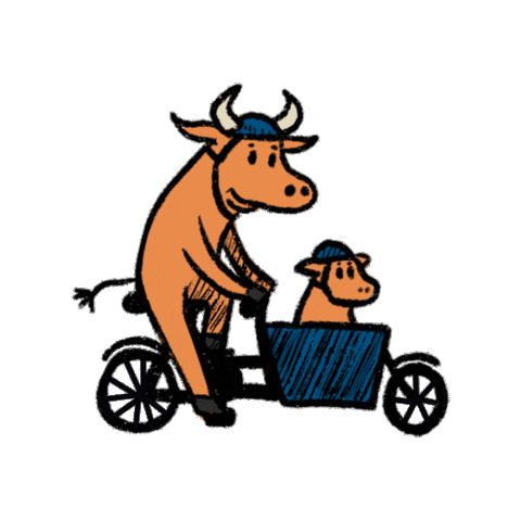 City Mascot Sticker by Bike Durham