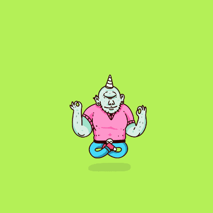 Yoga Floating GIF