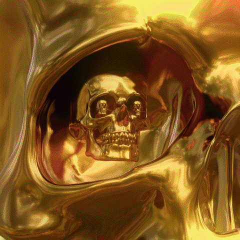 3D Skull GIF by Feliks Tomasz Konczakowski