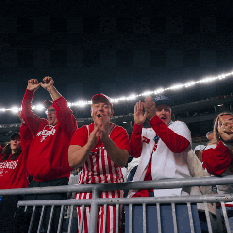 Celebrate College Football GIF by Wisconsin Badgers
