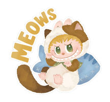 Cat Naptime Sticker by popmartglobal