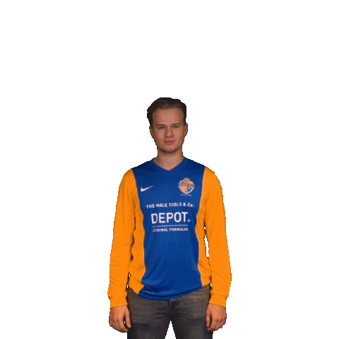 Blauw Geel Sticker
