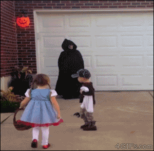 halloween, reactions, no thanks, freaky, too much, 2spooky, 2spooky4me,  that's freaky – GIF